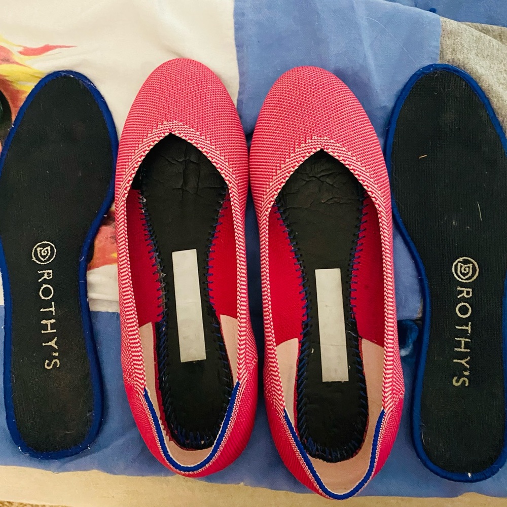 Rothys raspberry Birdseye 8.5 - Picture 3 of 3